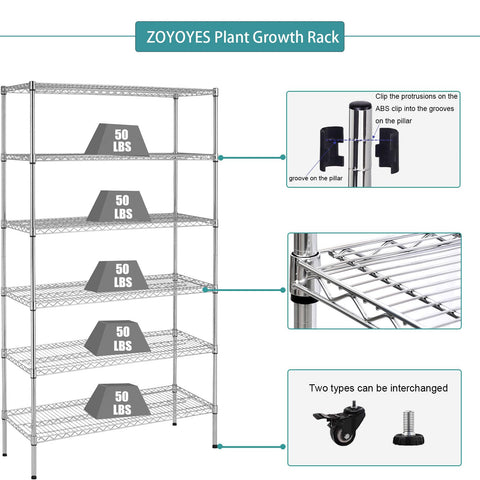 ZOYOYES reflective interior maximizes light distribution across all shelves.