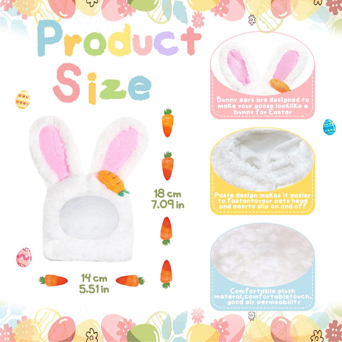 Zoyuinn adjustable rabbit hat fits goose heads securely for seasonal display