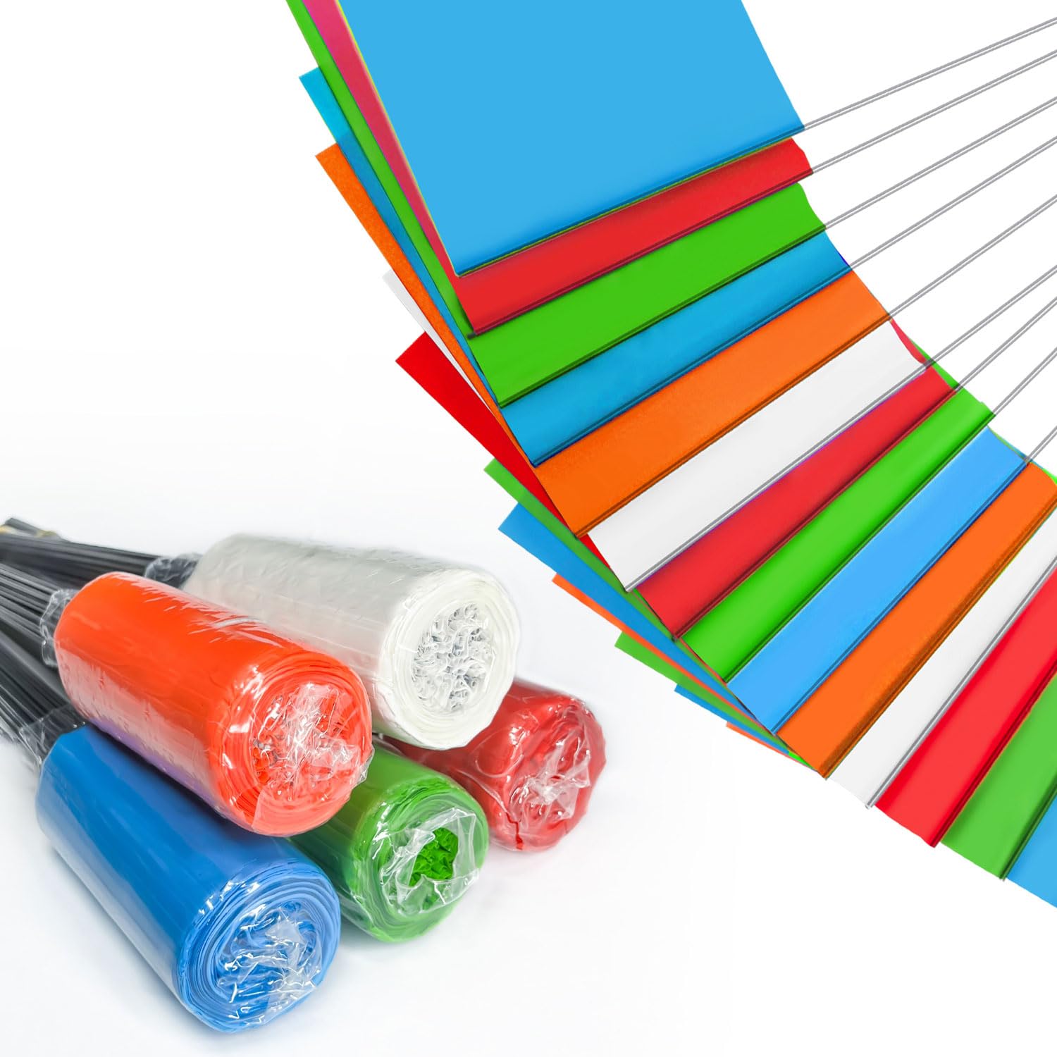 Zozen marking flags 500-pack overview for yard labeling and project planning
