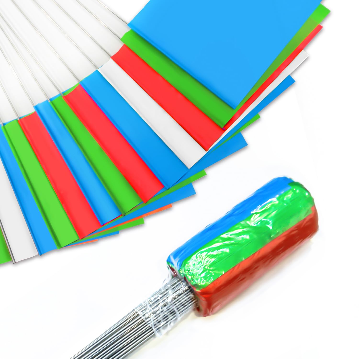 Zozen marking flags in a colorful set for precise yard marking and landscaping planning.
