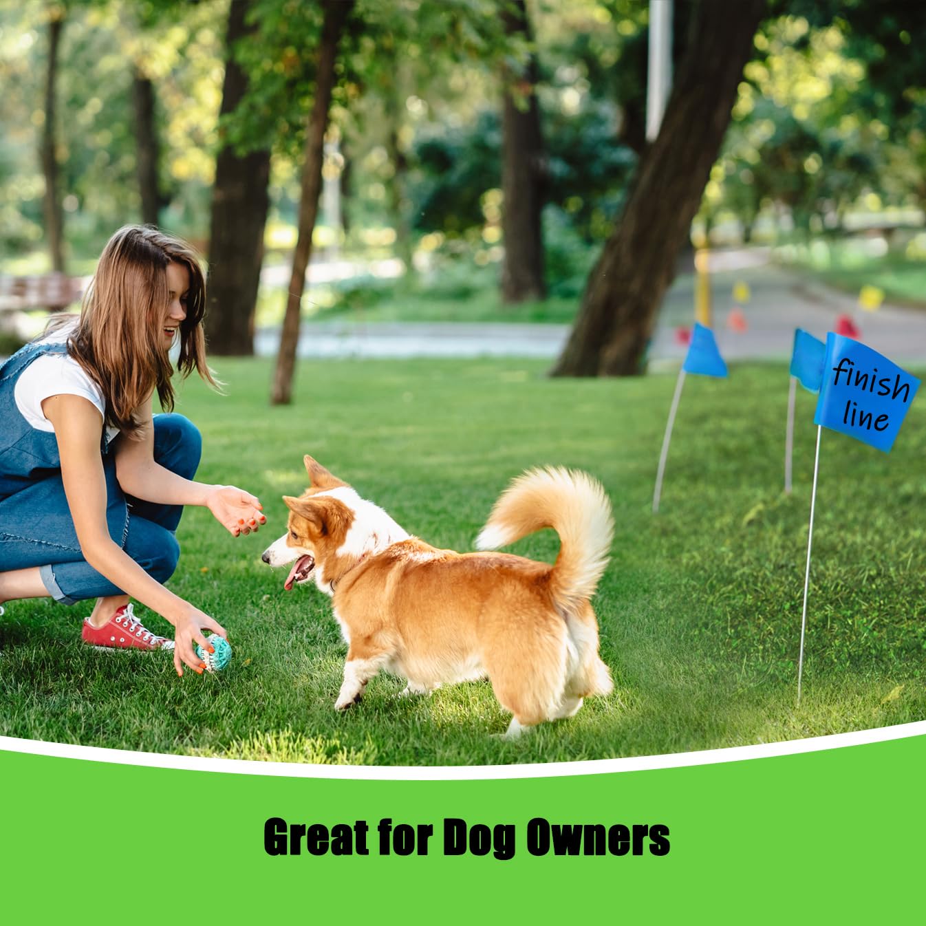 Zozen marking flags with steel pole offering durable soil penetration.
