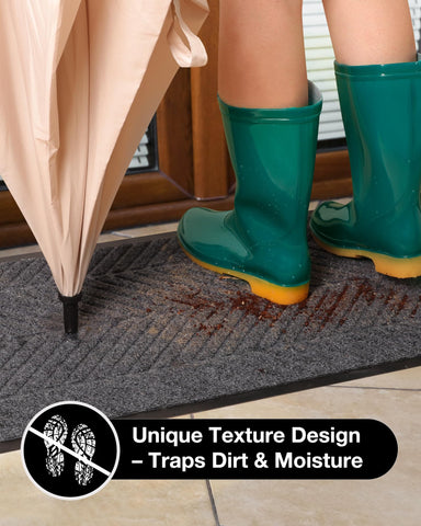 ZPAI all-weather entry mat absorbs moisture to keep floors dry.