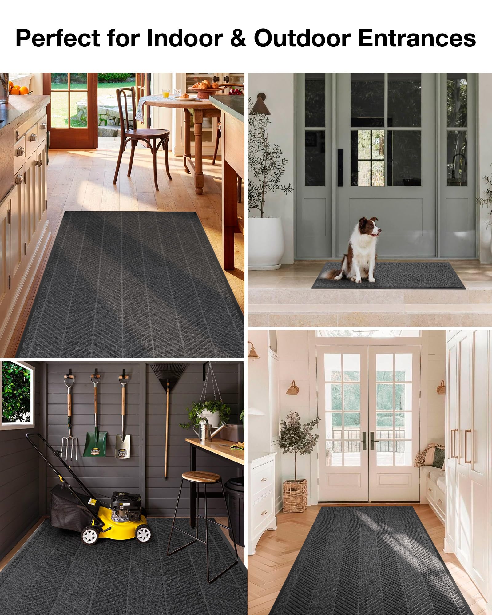 ZPAI commercial-grade garage mat protects floors in high-traffic areas.