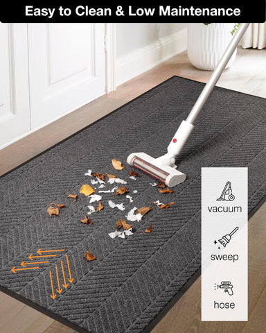 ZPAI weighted-backing mat stays firmly in place for busy homes.
