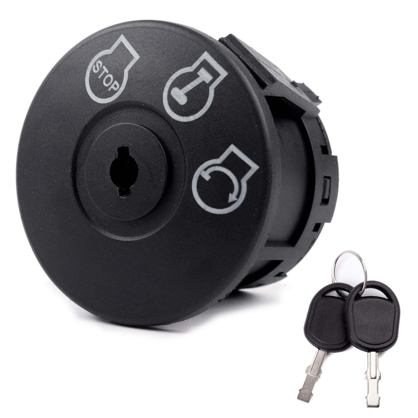 Zpallmeo ignition switch front view showing the 3-position control