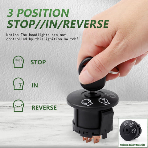 Zpallmeo ignition switch back view reveals five terminals for reliable wiring