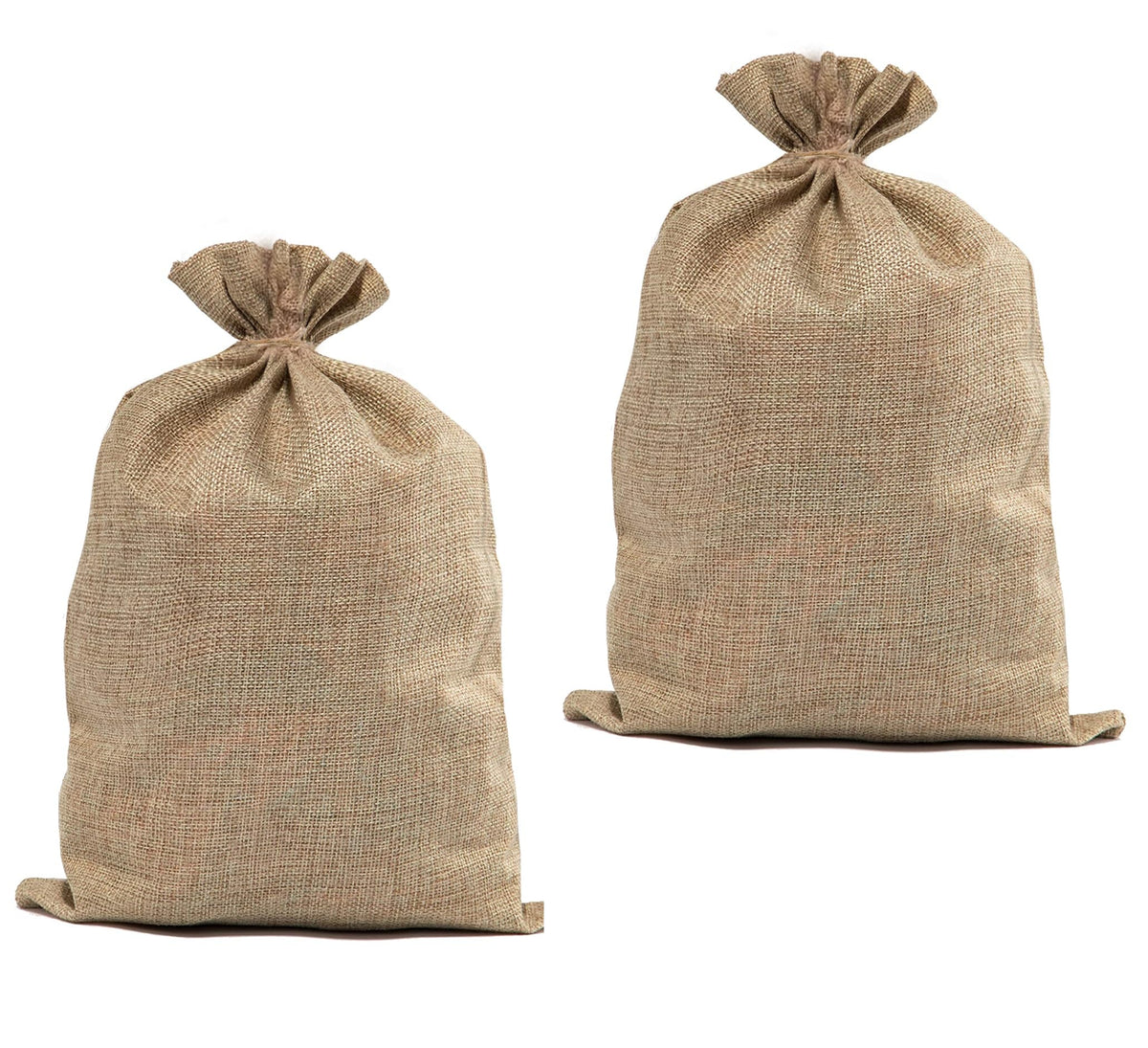 Zplontya burlap bag with open top showing easy access for harvest storage