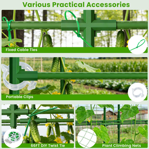 ZPMOCKAQ provides sturdy support to keep plants off the ground.