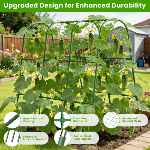 ZPMOCKAQ stainless steel core trellis resists rust for lasting garden use.