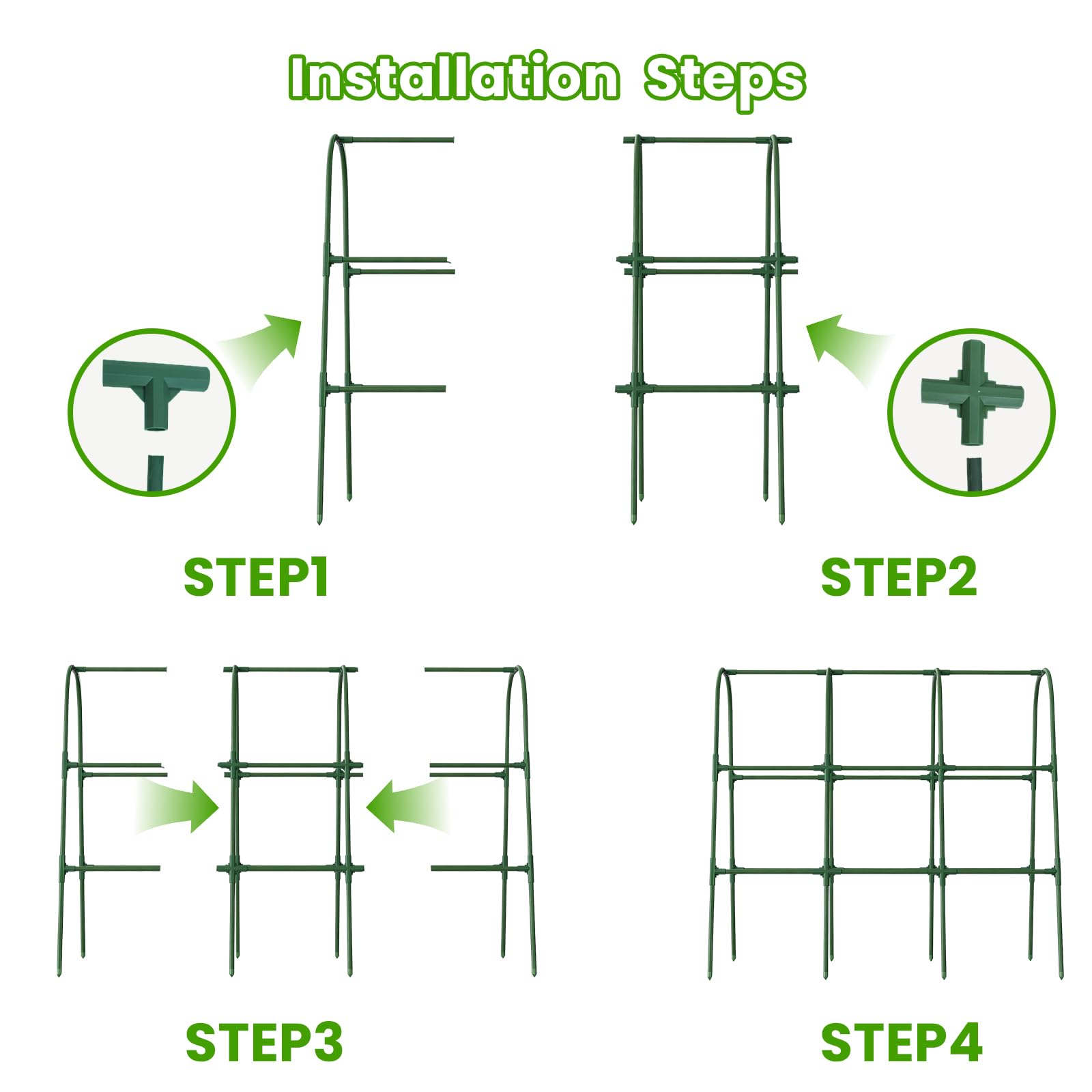 ZPMOCKAQ versatile garden trellis suitable for cucumbers, beans, squash, and vines.