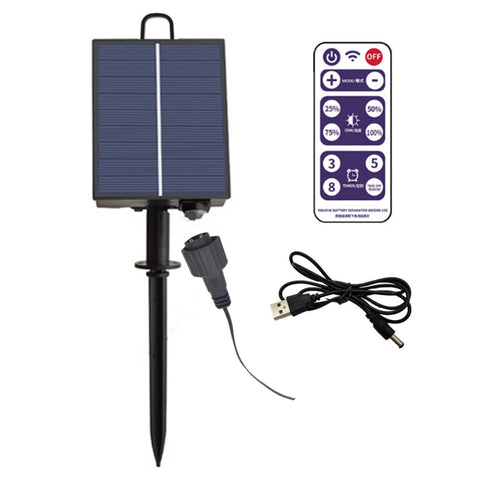ZPSHYD solar battery box front view for versatile outdoor lighting setups.