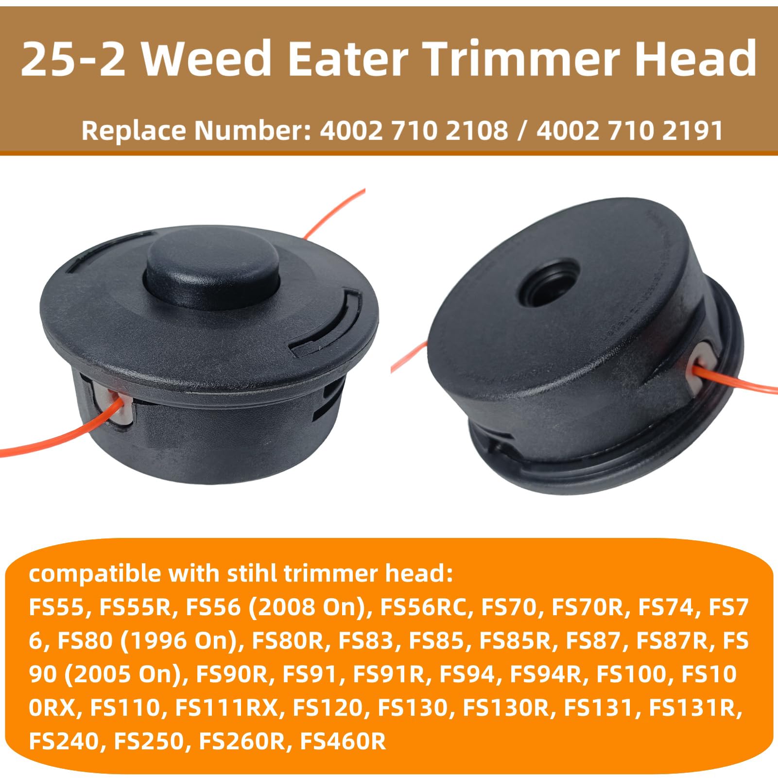 Zqqalitize 25-2 trimmer head in action with bump feed
