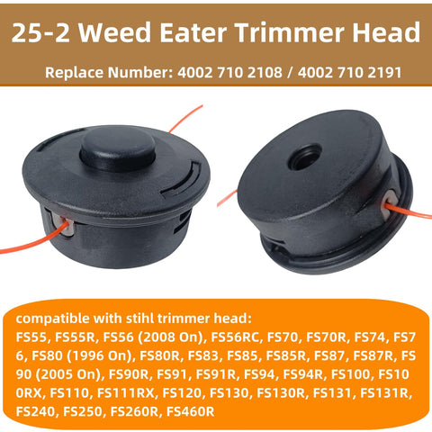Zqqalitize 25-2 trimmer head in action with bump feed
