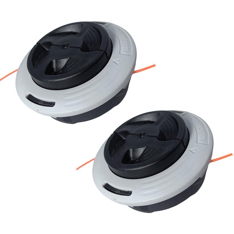 Zqqalitize C26-2 dual line trimmer head front view for quick line feed