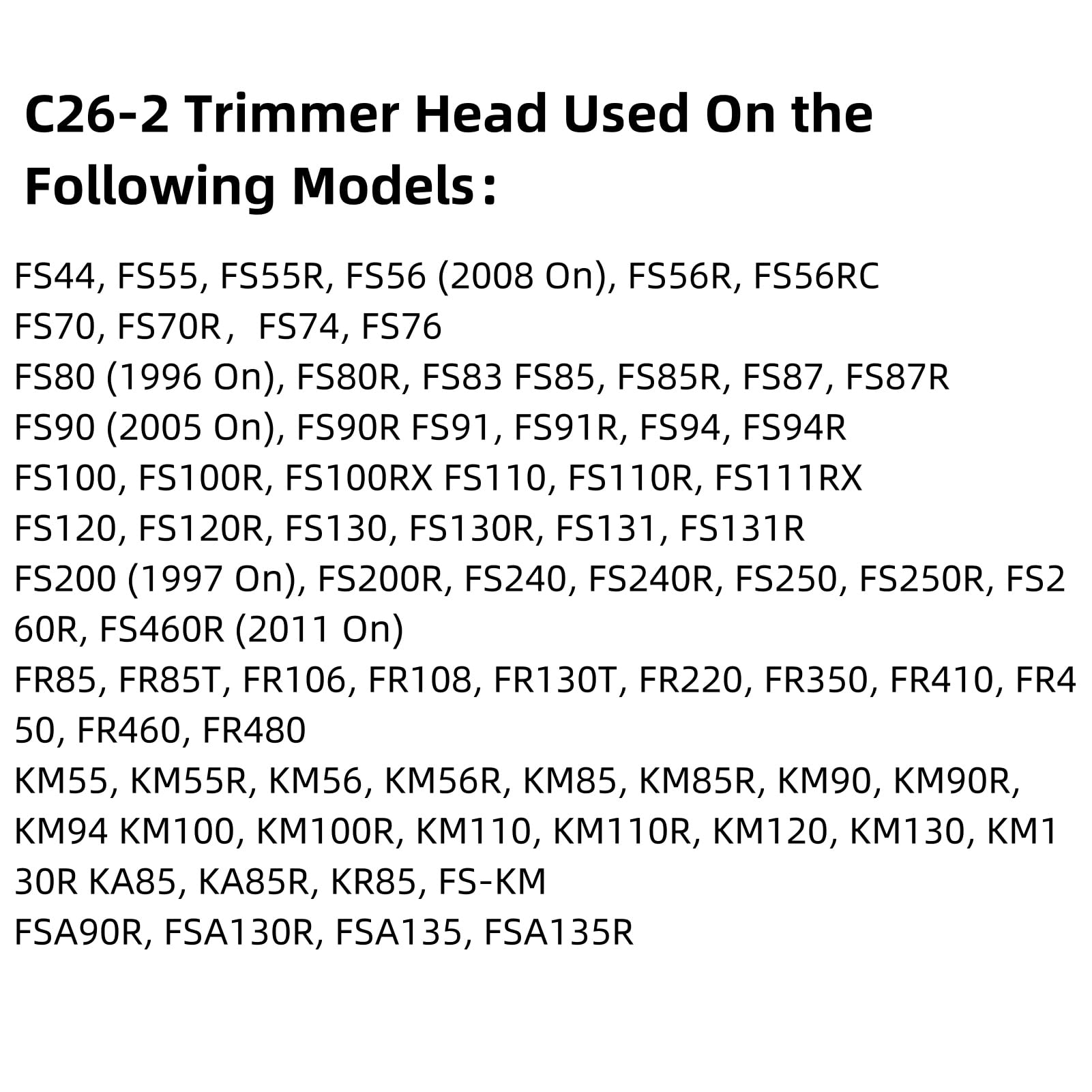 Zqqalitize C26-2 trimmer head in use around lawn edges and shrubs