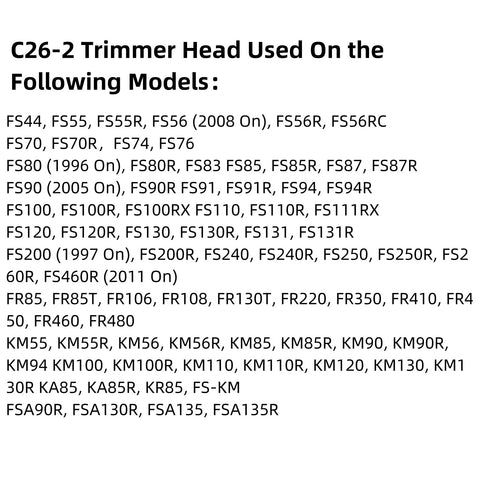 Zqqalitize C26-2 head on FS-series trimmer during garden edging.