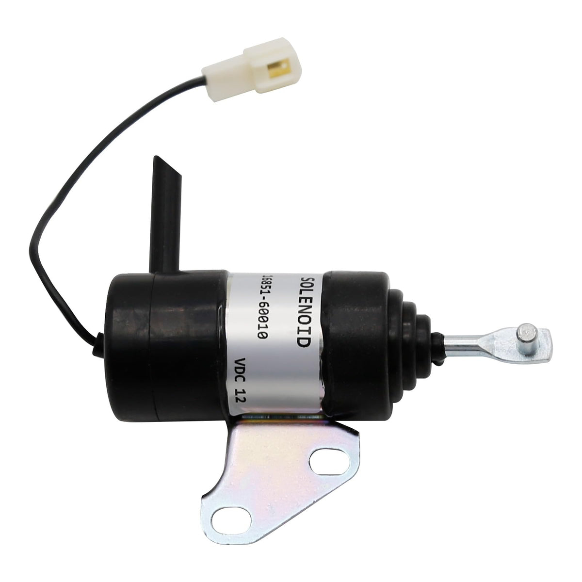 Zreneyfex 12V fuel shut off solenoid front view for Kubota compatibility and easier maintenance