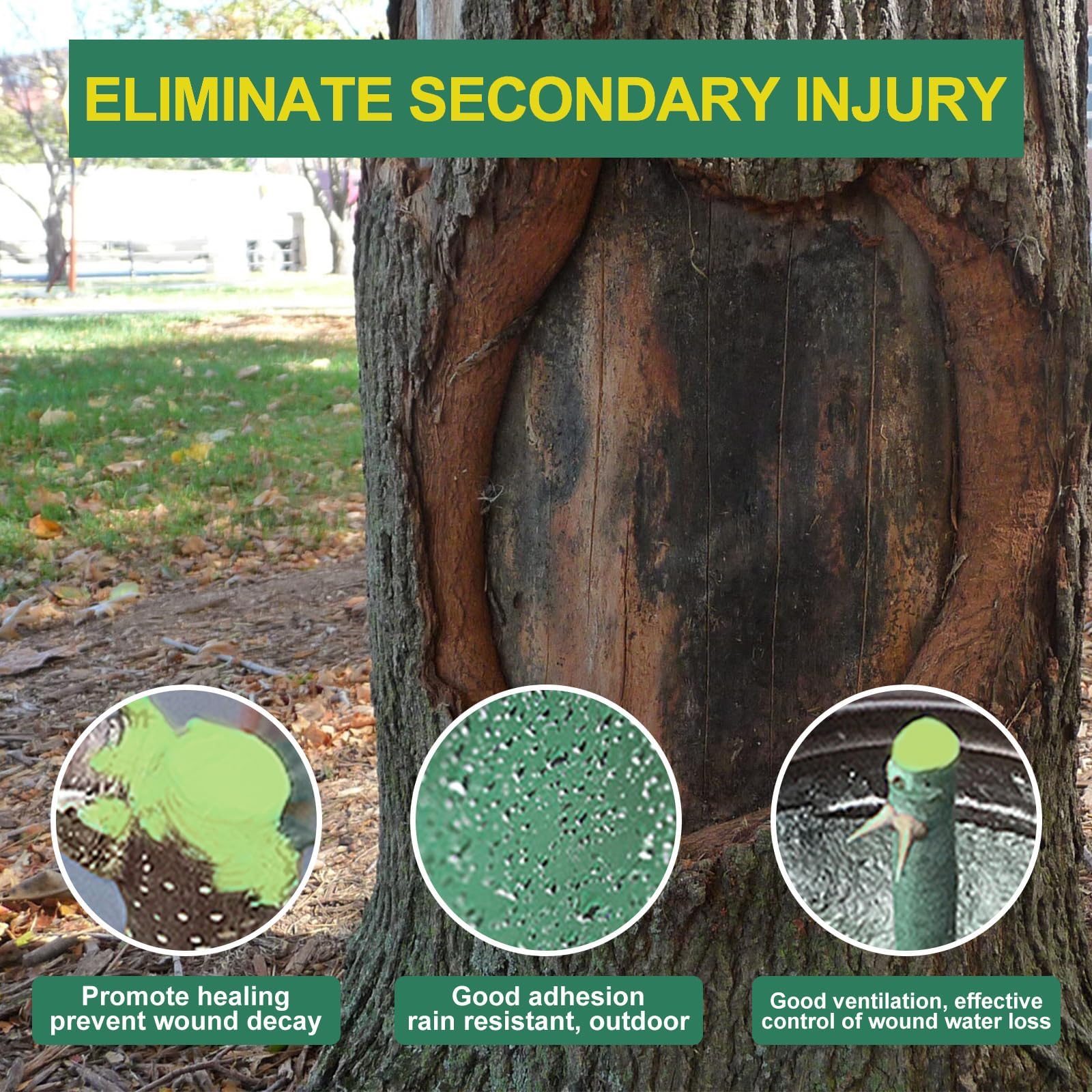 Zriechs tree wound sealer application scene in garden shows daily protection