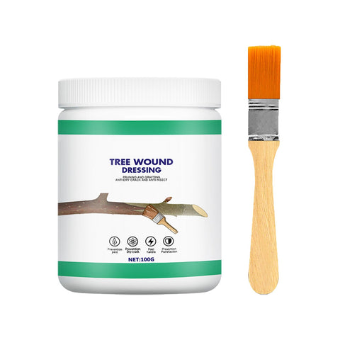 The Zriechs Tree Wound Sealer brush-on application protects pruning wounds.
