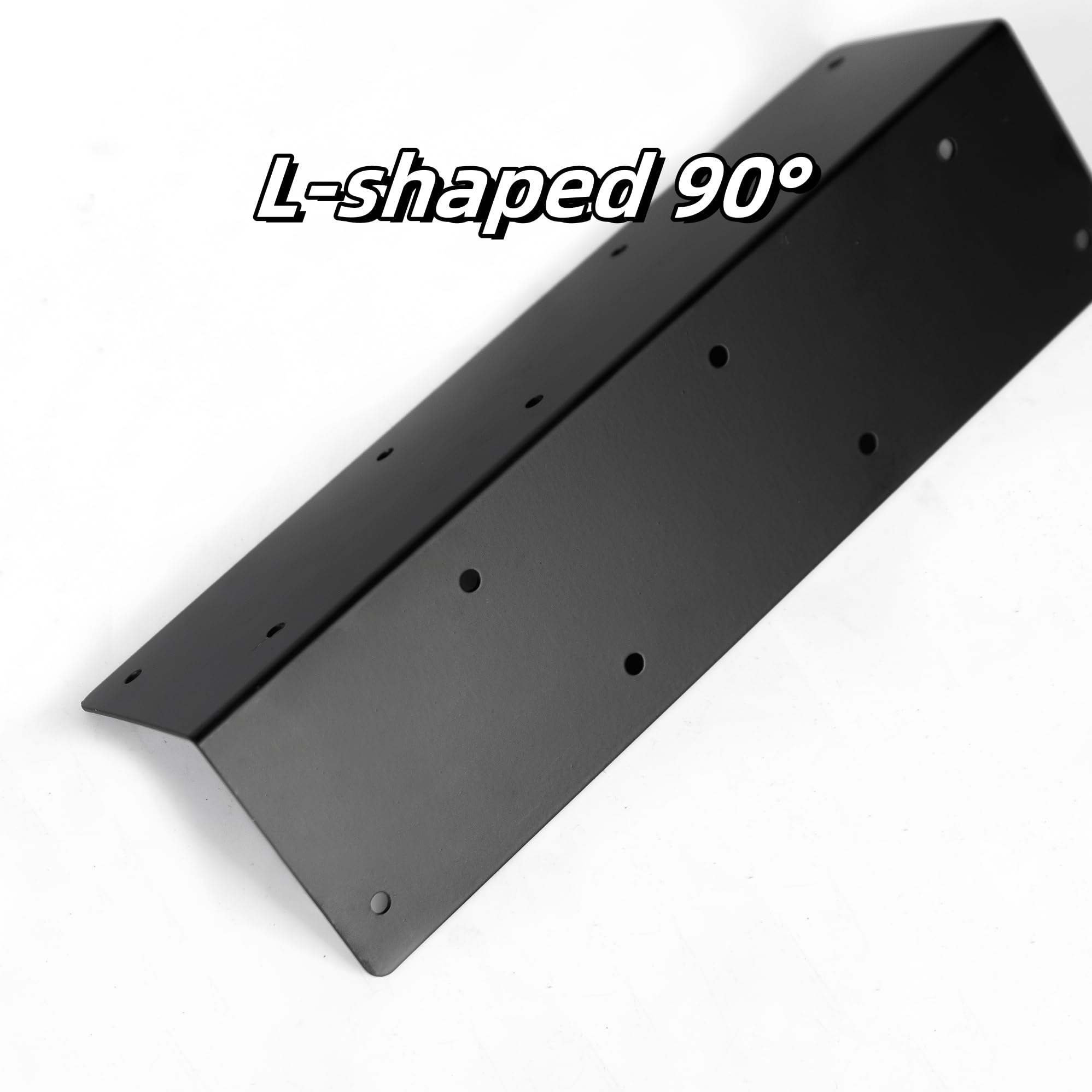 ZSHIGANMA decorative steel brackets in black finish elevate garden aesthetics while increasing strength.