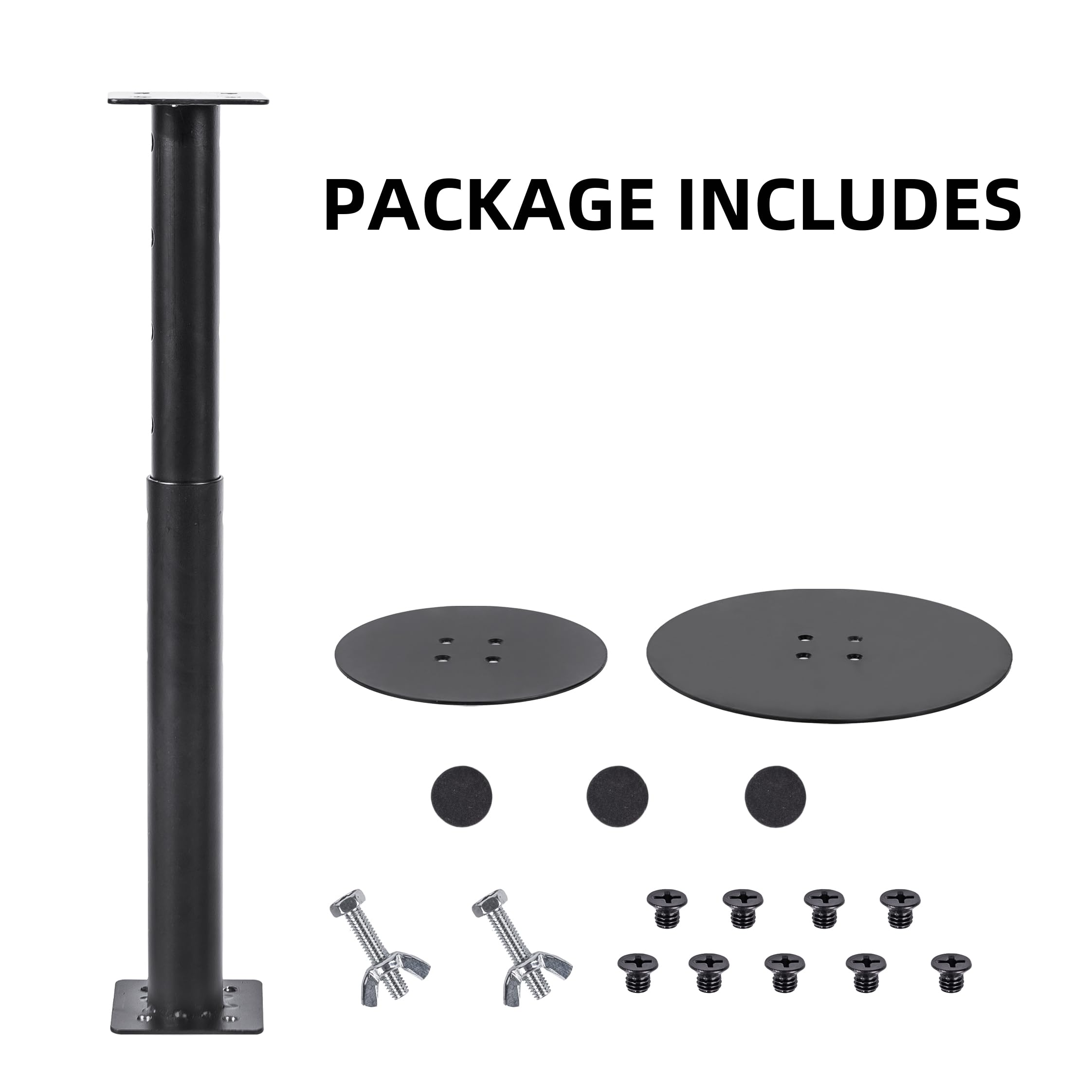 ZSHIGANMA durable metal planter lift with matte black finish