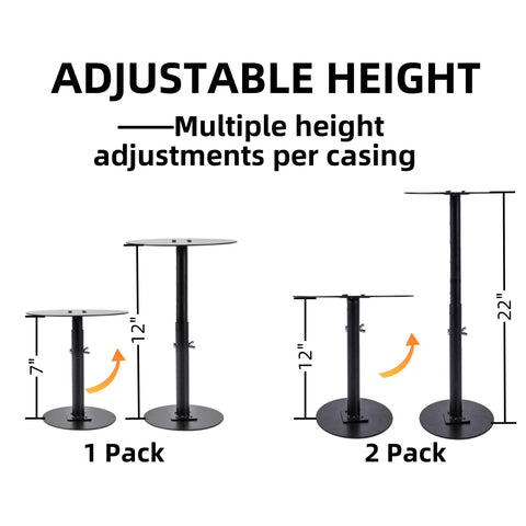 ZSHIGANMA adjustable-height risers span 7-22in for versatile displays.