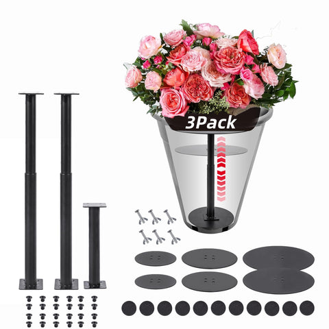 ZSHIGANMA planter risers base 6in provide stable support for tall pots.