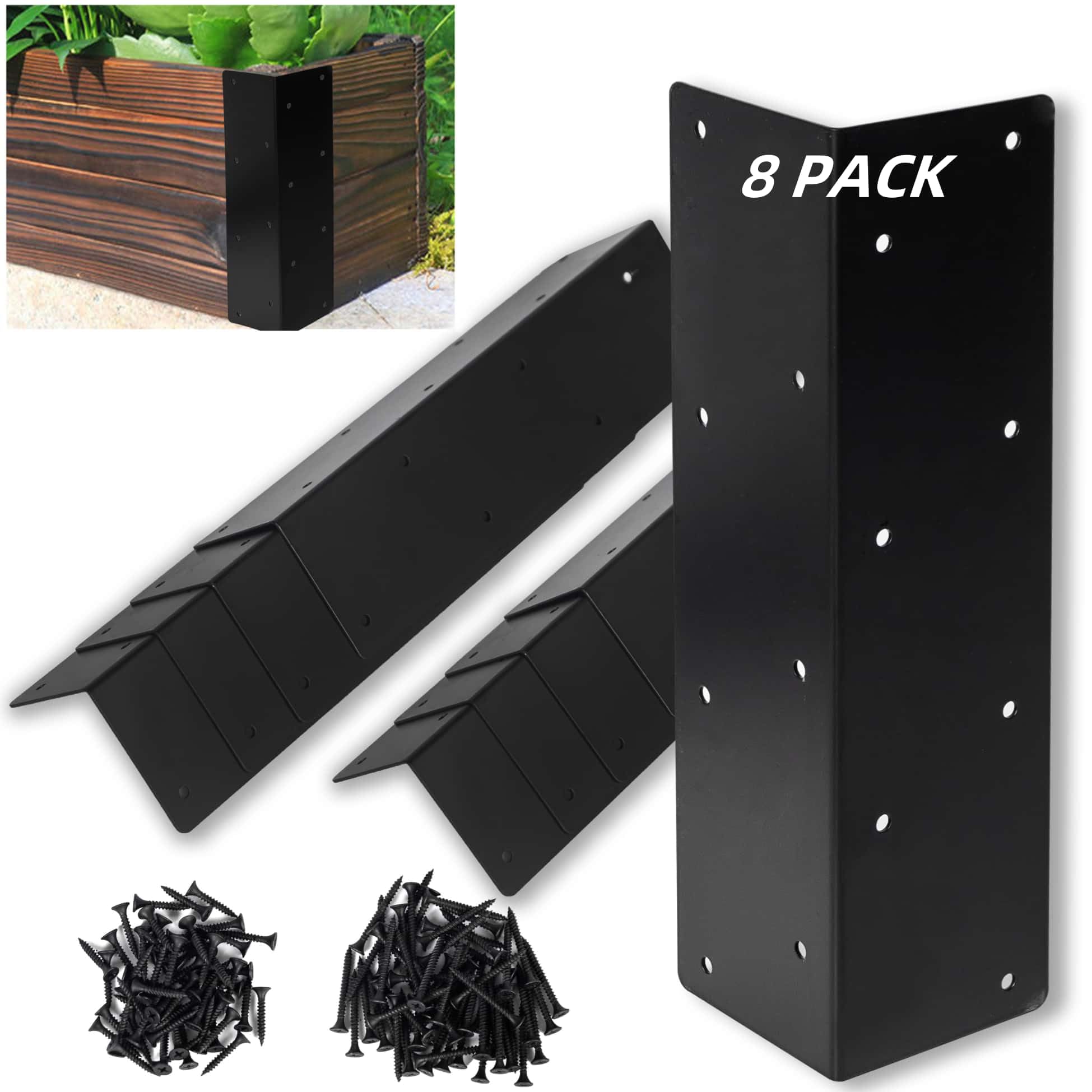 ZSHIGANMA raised bed corner bracket assembly demonstrates sturdy rust-resistant steel for durable garden corners.