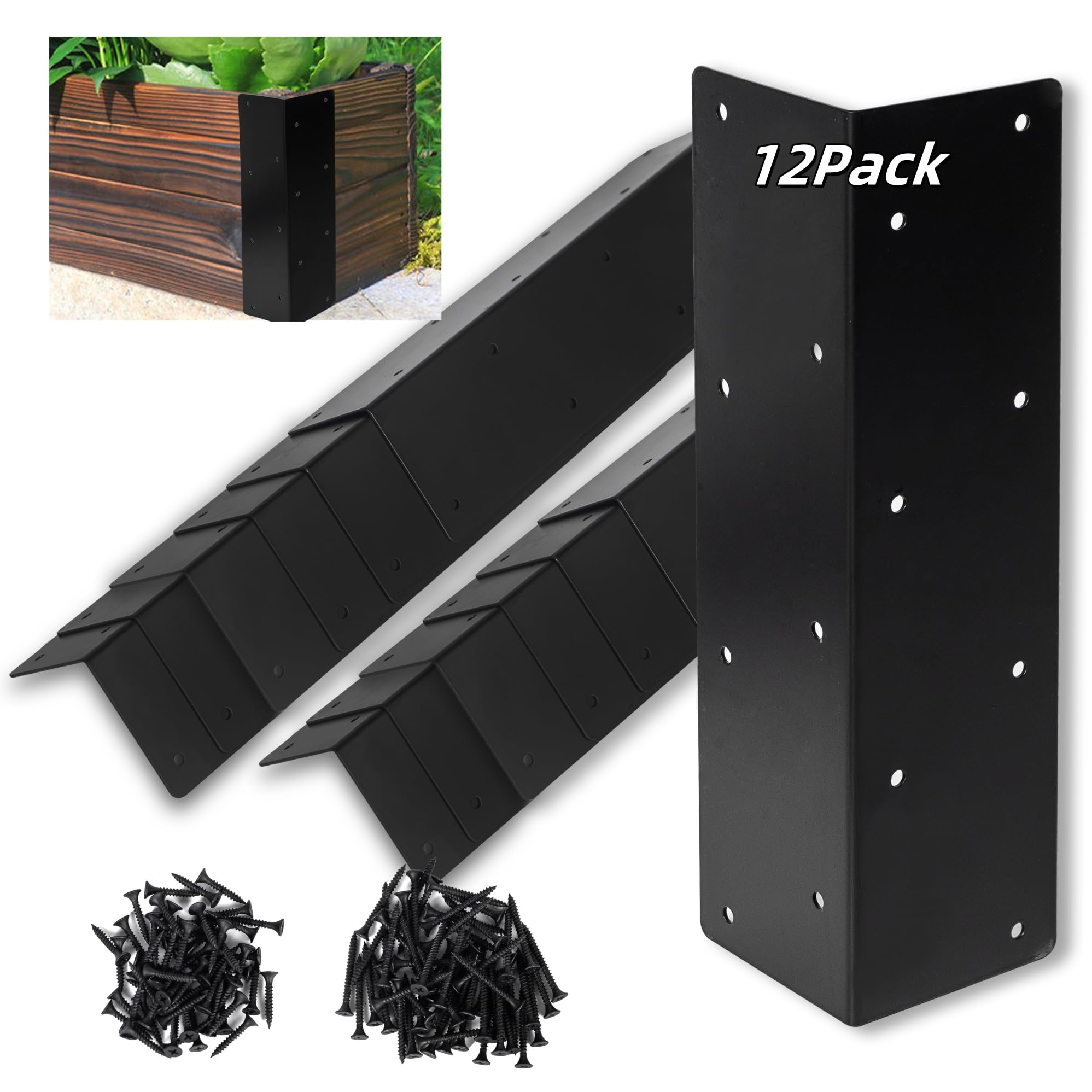 ZSHIGANMA raised garden bed corner brackets assembly kit for easy DIY planter builds