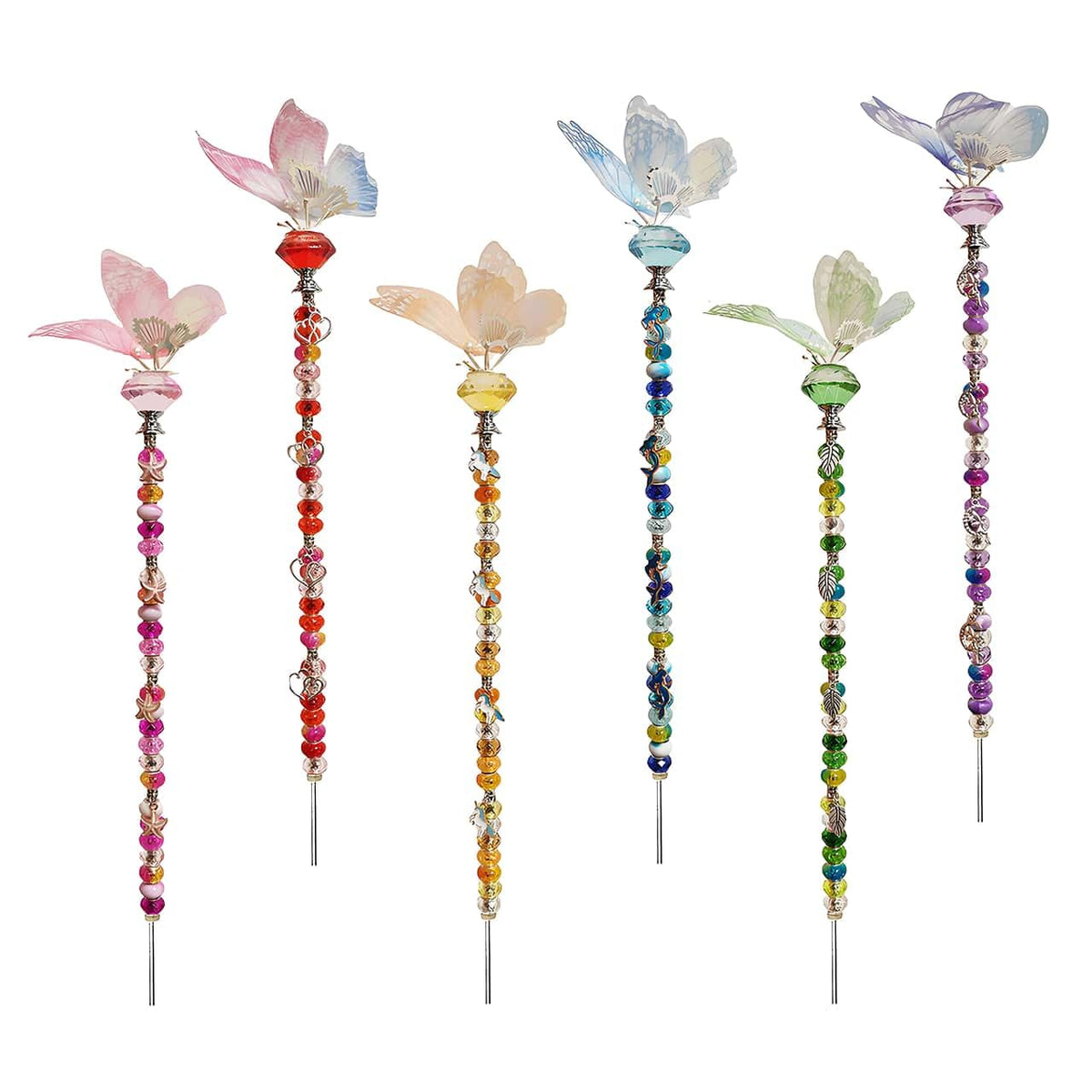 ZSlactp butterfly garden stake kit contents for outdoor decor projects.