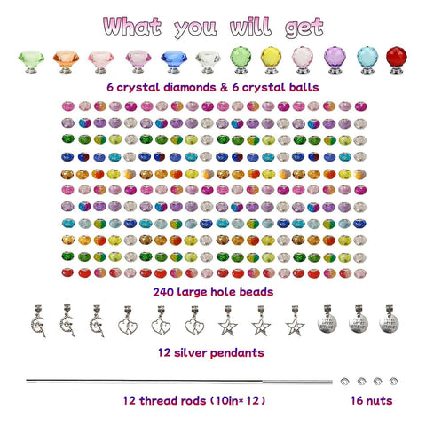 ZSlactp crystal diamonds add sparkle to garden stakes and displays