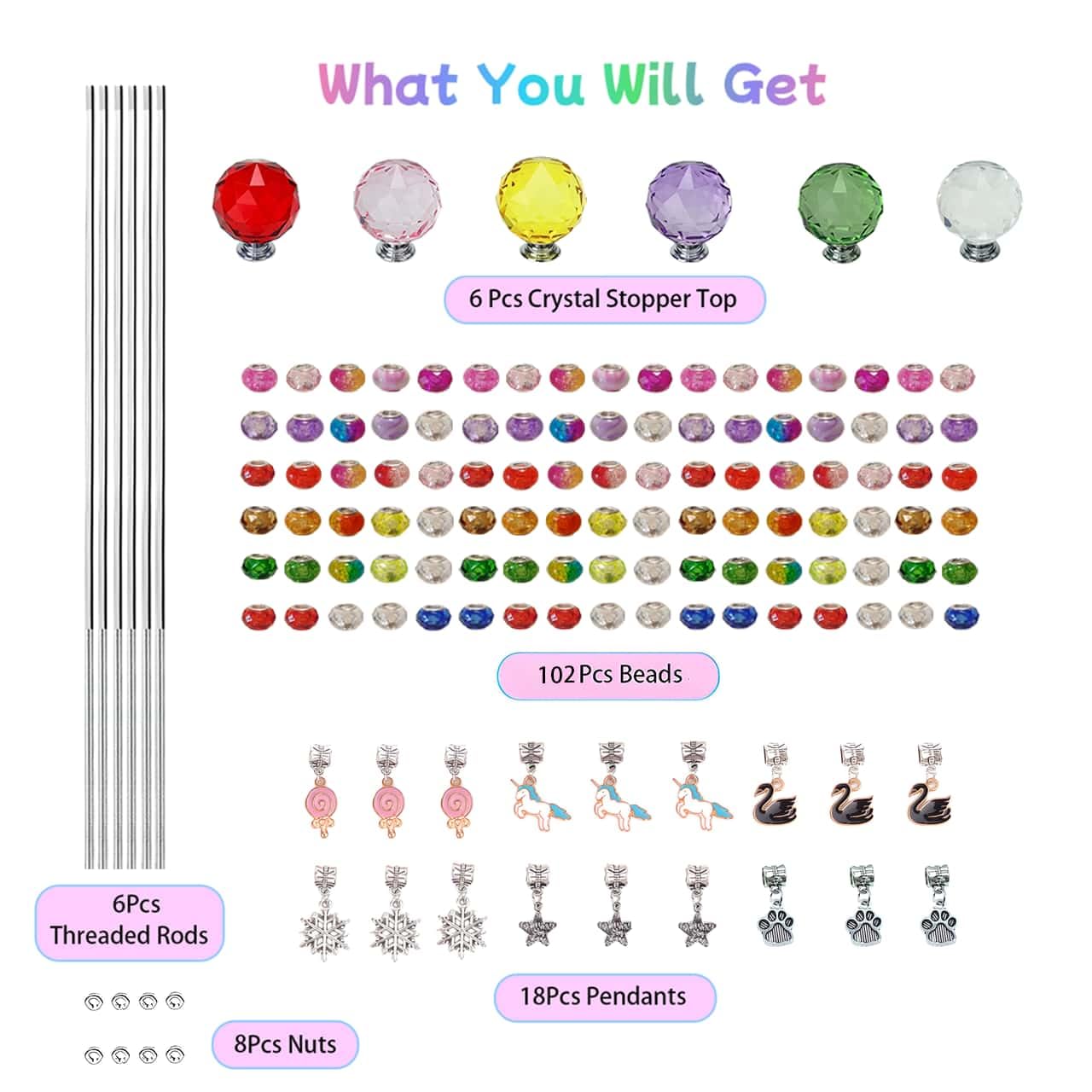 ZSlactp large hole beads variety for colorful beadwork
