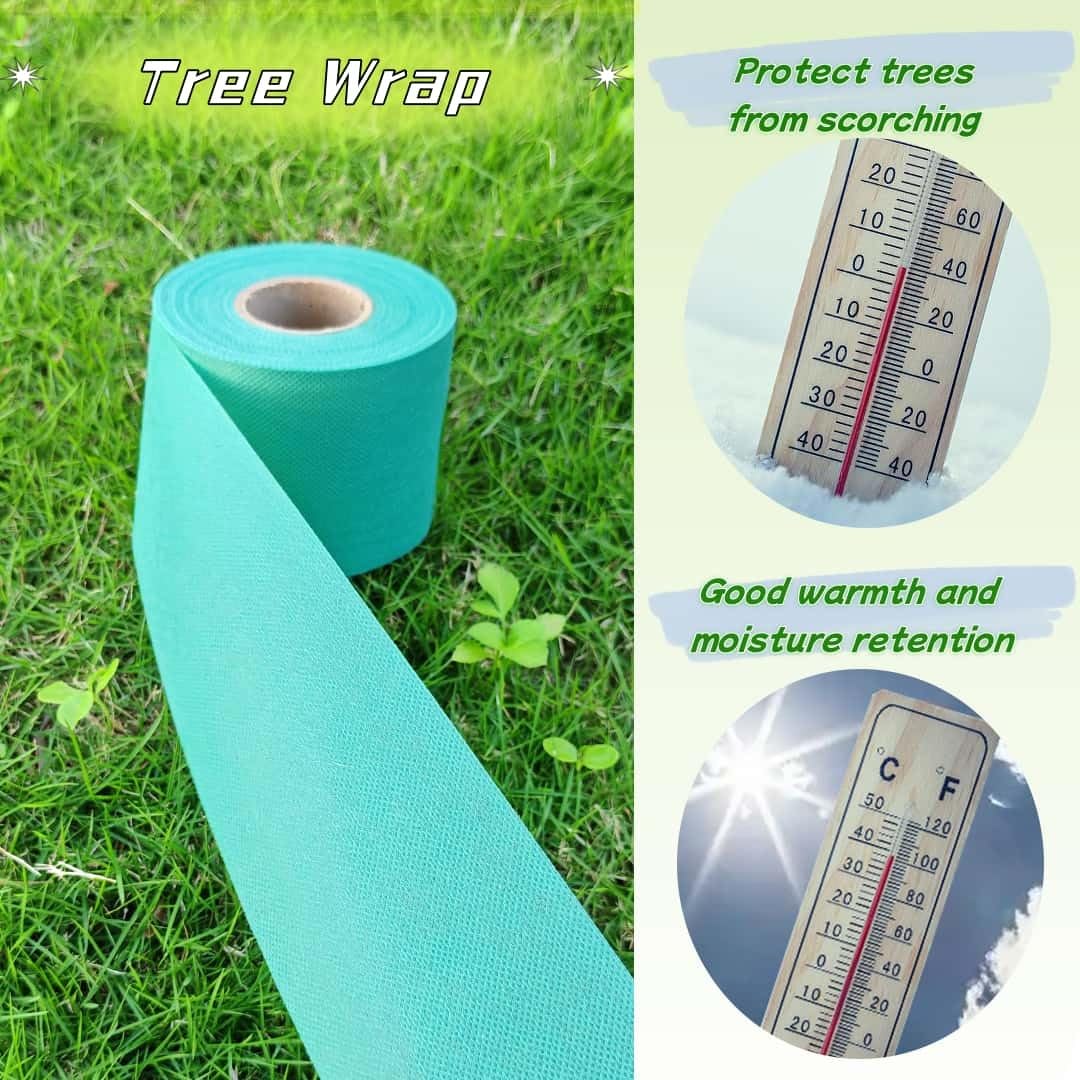 ZSlactp breathable nonwoven material allows airflow to protect bark.