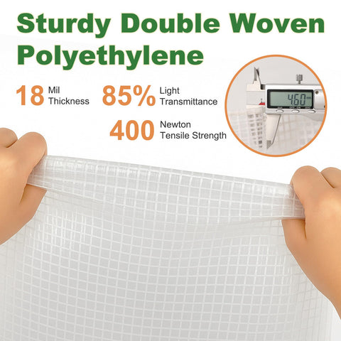 ZSLTLDU greenhouse cover UV protection extends tarp life.
