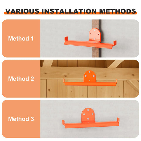 ZSLTLDU orange coating protects the rack from scratches and rust.