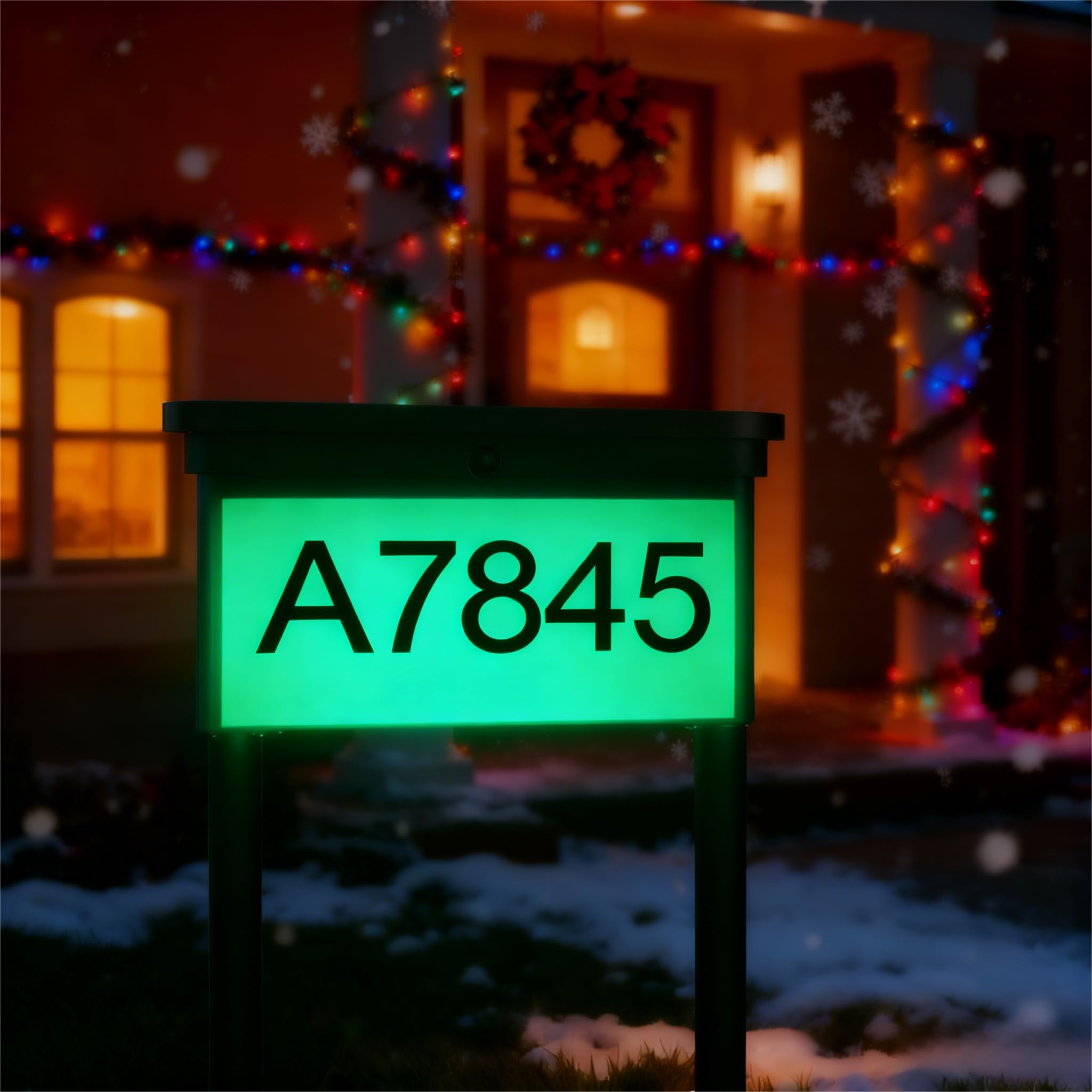 ZSYIQIXI front yard decor boosts curb visibility at night.