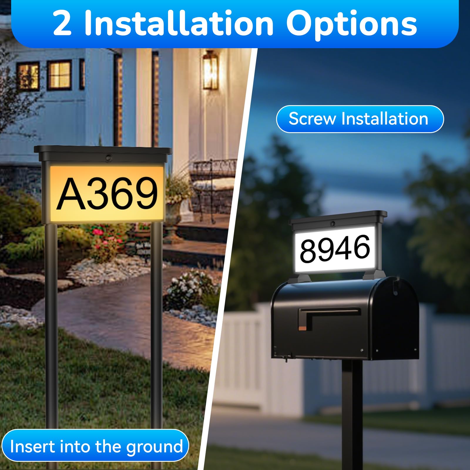 ZSYIQIXI ground stake enables simple installation on porches, lawns, or gates.
