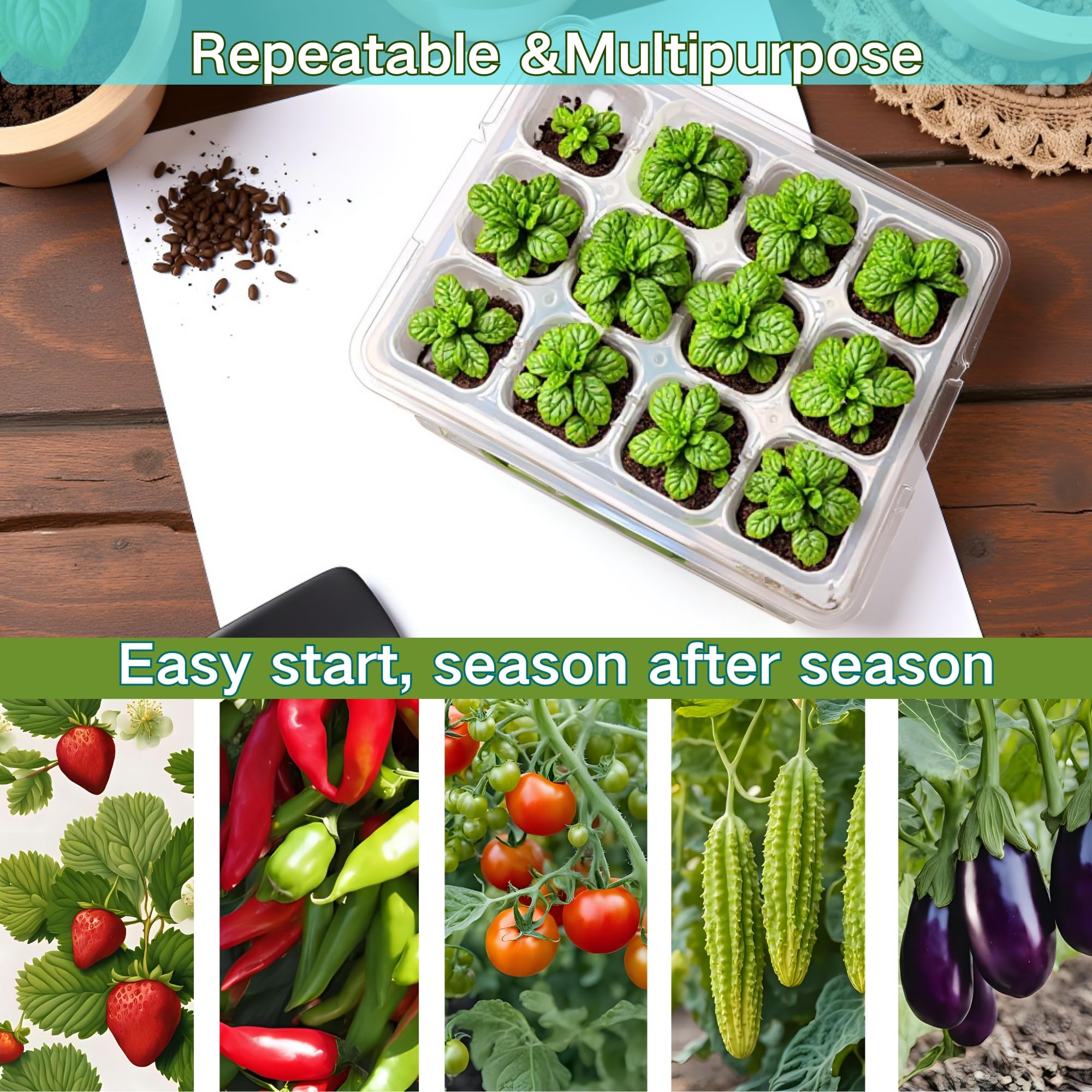 ZSYWODFO seed starter tray is dishwasher safe for easy cleanup.