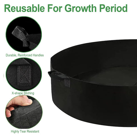 ZtohPyo 36-inch diameter grow bag providing ample space for vegetables.