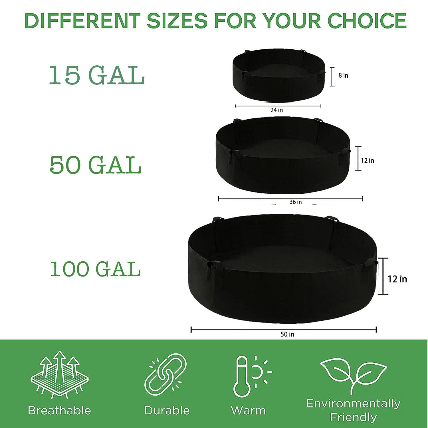 ZtohPyo reinforced stitching ensures durable, long-lasting garden beds.