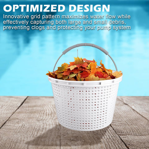 ZTTM 8-inch skimmer basket compatible with Pentair U-3 for inground pools.