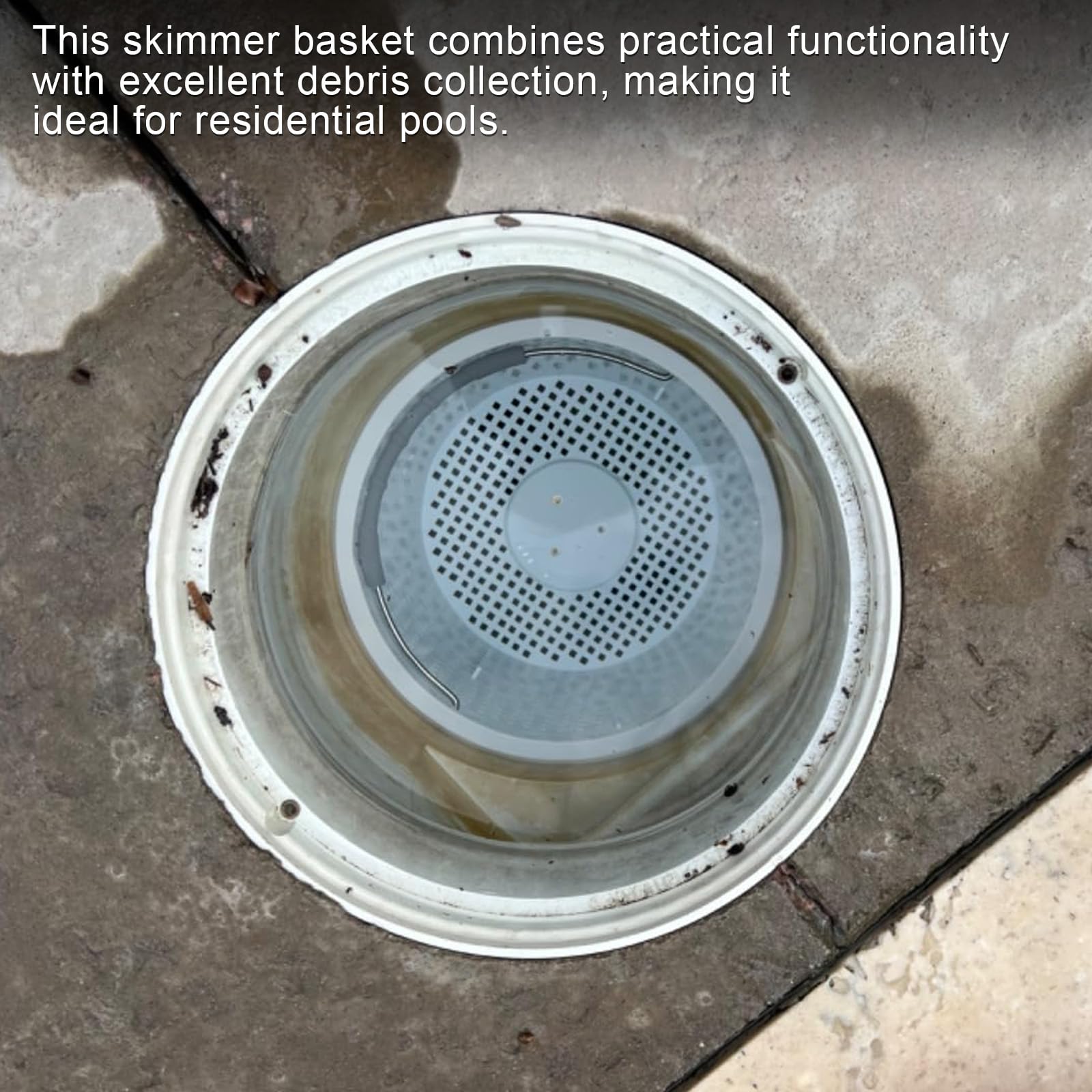 ZTTM 8-inch skimmer basket with standard dimensions for reliable fit.