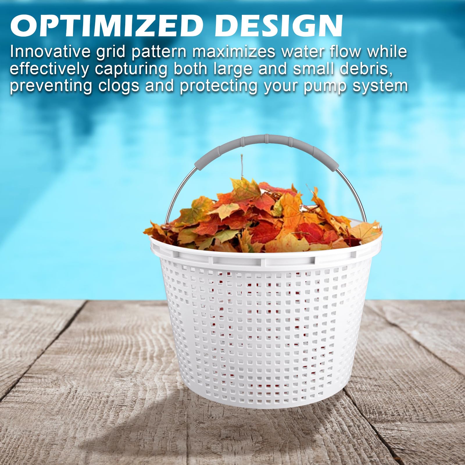 ZTTM easy removal and cleaning for quick pool upkeep.