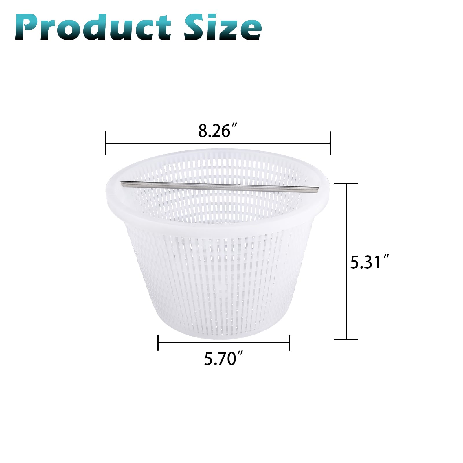 ZTTM skimmer basket grid pattern trapping debris while maintaining water flow