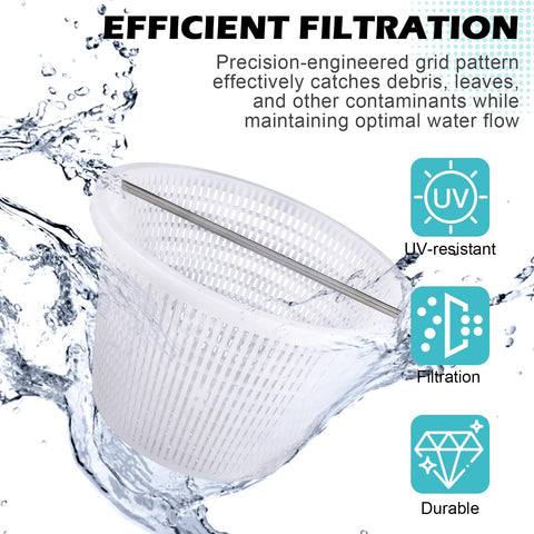 ZTTM skimmer basket with removable handle for quick cleaning