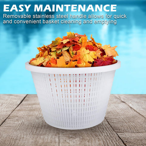 ZTTM white finish skimmer basket blending with standard skimmers