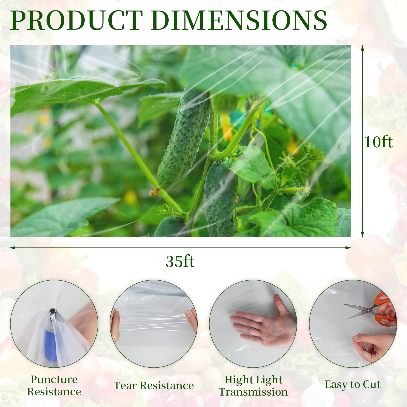 Ztzfacai greenhouse film: UV-resistant layer shields crops from harsh sun.