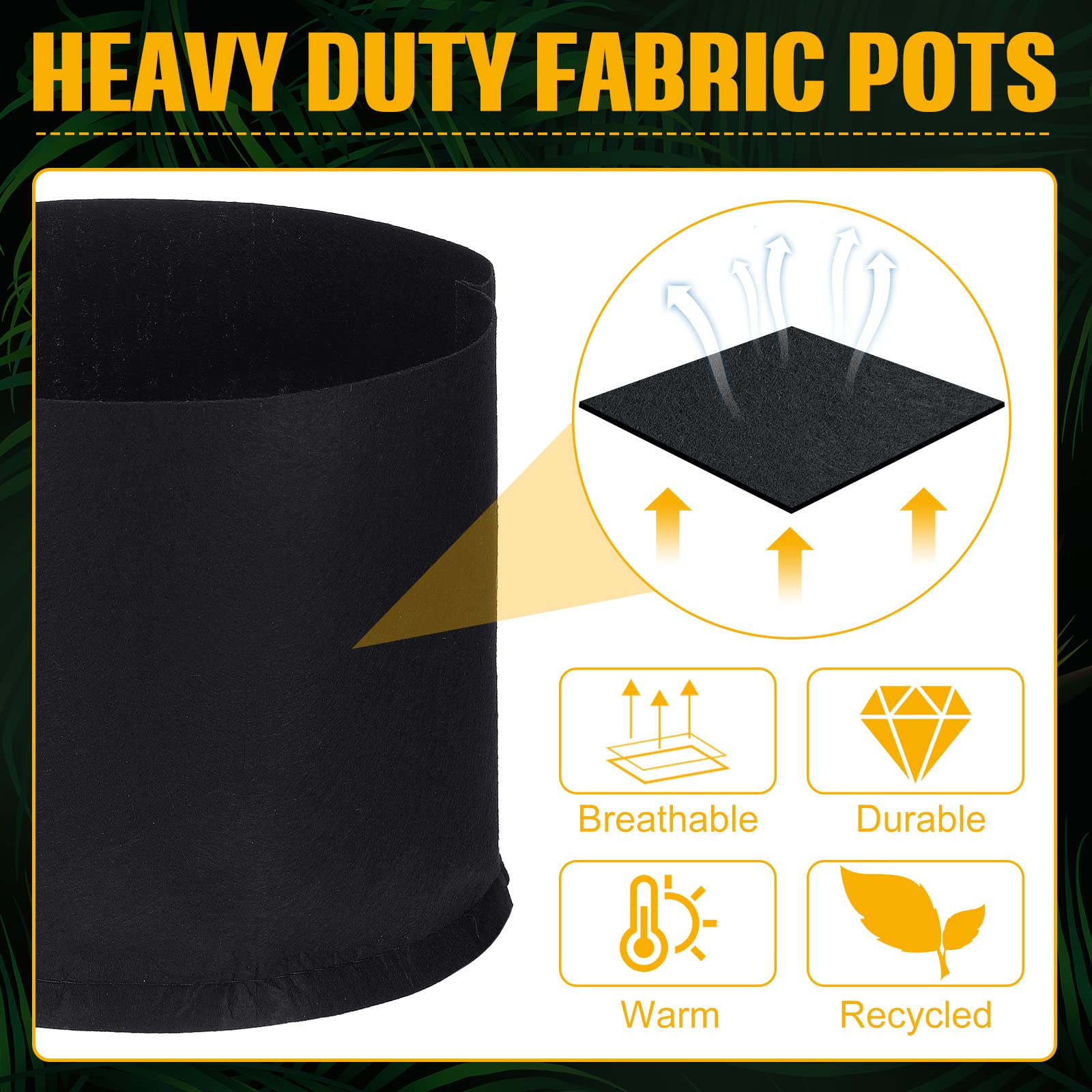 Zubebe drainage and air flow promote healthy root development in fabric bags