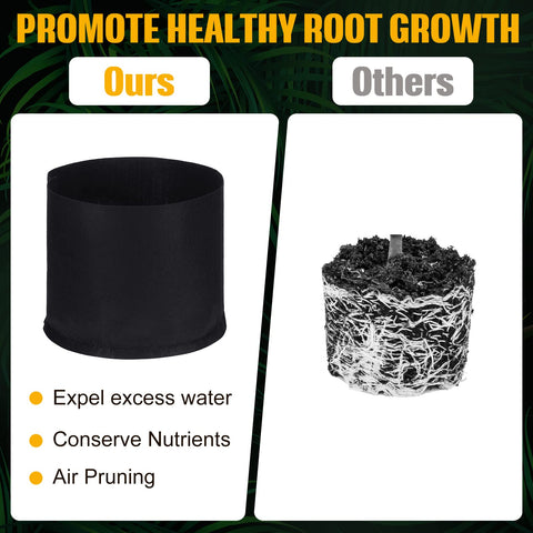 Zubebe 5 gallon grow bags easy to store and reuse after harvest