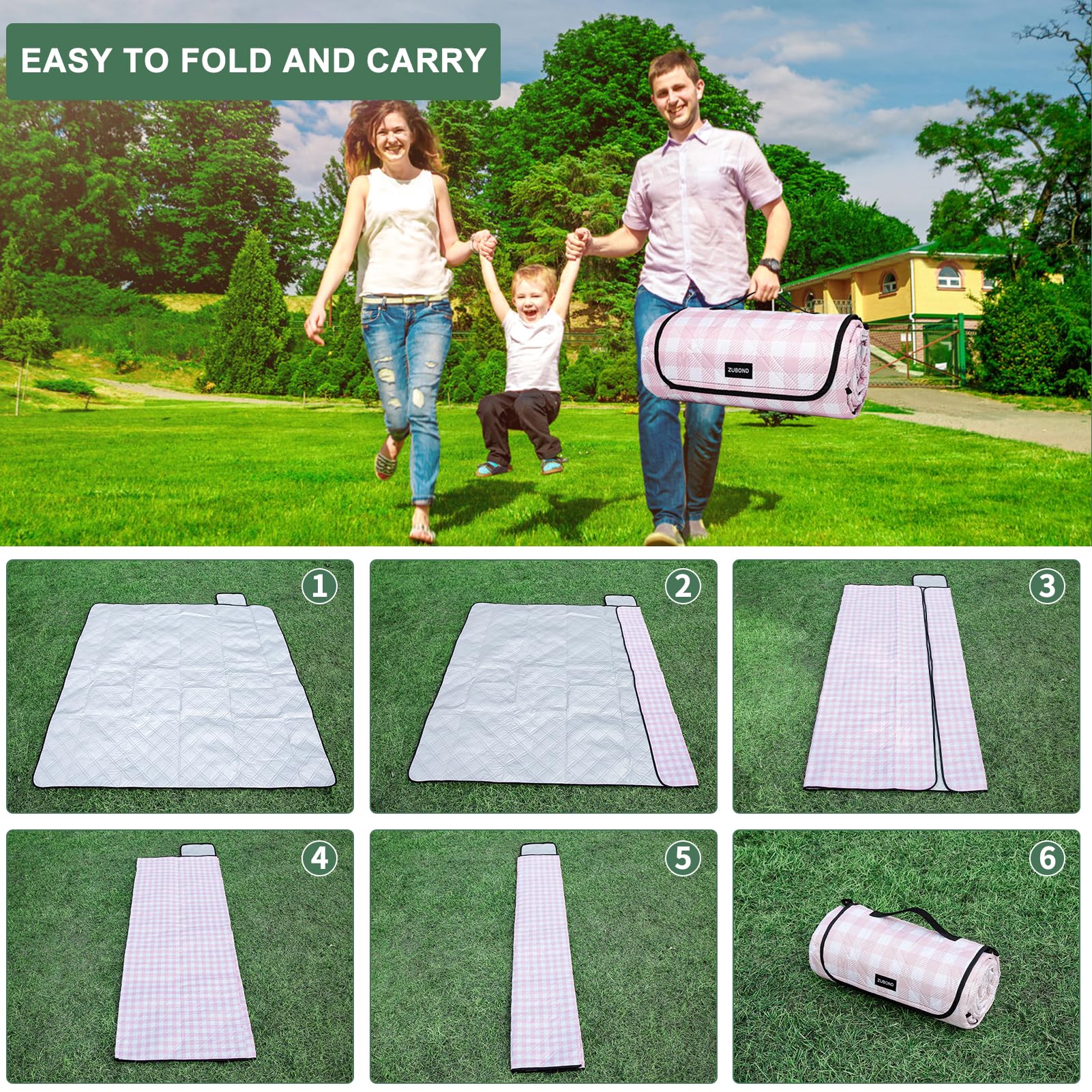 ZUBOND machine washable design stays clean after outdoor adventures.